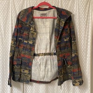 Tribal button up jacket